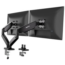  Dual Monitor Desk Mount – Full Motion Gas Spring Arms, Fits 13 to 32 Inch  picture