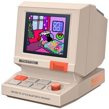 Divoom MiniToo Retro PCStyle Computer Speaker, Pixel Screen with DIY Faces picture