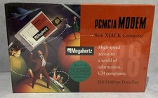Megahertz PCMCIA Modem XJACK Connector 28.8 V.34 28.8kbps Vintage 1994 SEALED picture
