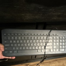 onn. Wired USB Keyboard Gray English QWERTY (Standard) Model 100009052 picture