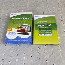 Intuit Website Creator & QuickBooks Credit Card Processing Kit 2008 New Sealed picture