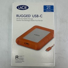 LaCie - Rugged 2TB External USB-C, USB 3.1 Gen 1 Portable Hard Drive - Orange picture
