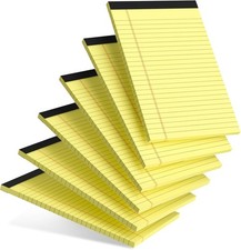 AILZFEI 6pcs Small Note Pad 5x8 College Ruled Legal Pads Paper Notepads 6 Pack S picture