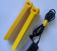 6- Colorful Microfiber  Straps Hook Loop Reusable Fastening Cable  Ties LOT picture