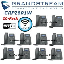 10 Grandstream GRP2601W 2-Line 2 SIP Office Desk Phone 2.4 GHz WIFI Bundle Lot picture