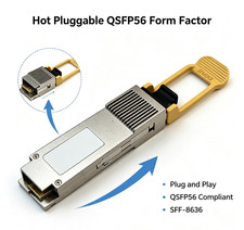 200G VR4 QSFP56 Optical Transceiver 850nm Multimode Fiber Module 100m Reach picture