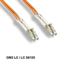 KNTK 3 Meter Fiber Optic Cable LC/LC OM2 50/125 Multi-Mode Duplex UPC Orange picture