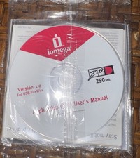 Iomega User Manual CD For Iomega Zip 250 Drive USB/PCMCIA & Quick Install 2 Disc picture