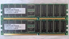 1GB 2x 512MB Elpida PC2100R DDR-266 ECC REG Server Memory EBD51RC4AAFA-7B Tested picture
