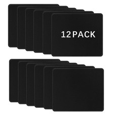 12 Pack Black Mouse pad Bulk with Stitched Edge, 12 PCS, 12 PCS  picture