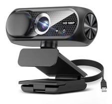 Web Cam Full HD, Auto Focus, Wide View (Black) picture