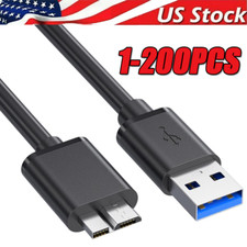 Micro USB 3.0 Cable High Speed Data SYNC For HDD External Hard Drive LOT picture