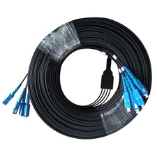 300m 4 core SC/UPC FTTH Drop Patch Cord Convert Line Outdoor Optical Fiber Cable picture