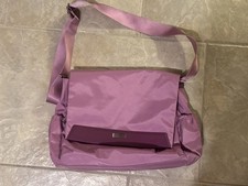 TUMI Nylon Pink Messenger Computer Laptop Travel/Work Bag Adjustable Strap  picture