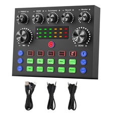 Multi-function V8S Sound Card W/Rich Sound Effect Live Broadcast Audio Equipment picture