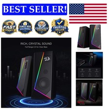 Enhanced 2.0 Channel RGB Computer Speakers with Touch Control & Volume Buttons picture