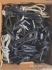 Lot of 50 3-Prong Standard PC Computer Monitor AC Power Cord Cable various size picture
