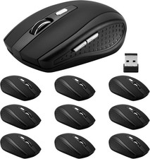 Guiheng 2 Pack Wireless Optical Mouse 2.4GHz 6 Buttons 1200 DPI USB Nano Receive picture
