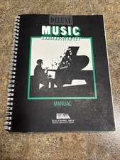 Vintage Deluxe Music Construction Set Manual Commodore 64 Computer 1986 picture