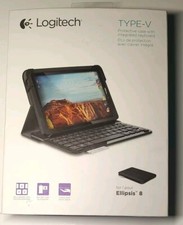 Logitech Type-V Protective Case Bluetooth Keyboard Folio for Ellipsis 8  picture
