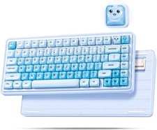 ZORNHER UR82 Wireless Foundation Mechanical Keyboard,75% Creamy Keyboard,Cute Ga picture