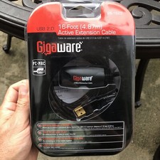 Gigaware USB 2.0 16-Ft Active Extension Cable Gold Plated Connector picture