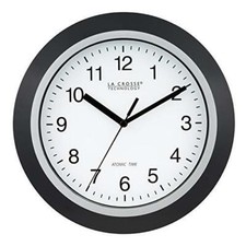 La Crosse Technology WT-3102B 10-Inch WWVB Self-set Analog Wall Clock and picture