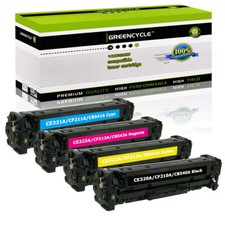 Set of 4 PK CE320A 128A Laser Toner For Color HP LaserJet Pro CM1415FNW CP1525NW picture