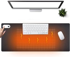 Warm Desk Pad, Heated Mouse Pad, Keyboard Mat, Electric Heating Desk Pad with 5 picture