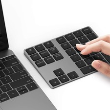 Bluetooth Number Pad, Lekvey Aluminum Rechargeable Wireless Numeric Keypad Slim picture