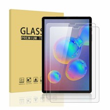2 Pack 9H Premium Tempered Glass Screen Protector for Galaxy Tab S6 10.5