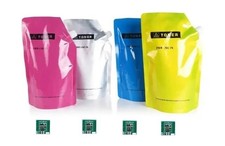 4 COMPATIBLE TONER REFILL KIT Xerox Color 800, 1000, 800i, 1000i Presses CYMK picture
