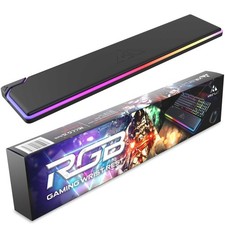 RGB Backlit Gaming Wrist Rest Support Keyboard 14 Color Modes 17x4x1 Inches picture