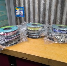 Lot of 9 Dikale 3D Printer Filament Assorted Colors PLA+ 1.75mm .5Kg Rolls NIP picture