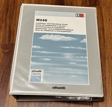 OLIVETTI ORIGINAL MANUAL M240 MULTILINGUAL RARE PIECE OF COMPUTER HISTORY picture