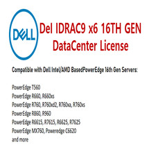 iDRAC9 x6 DataCenter License for Gen 16th R760 R660 R560 R6615 R7625 R6625 picture