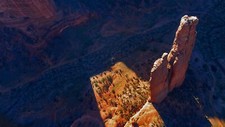Landscape shadow nature rock formation sunlight canyon Custom Gaming Mat Desk picture