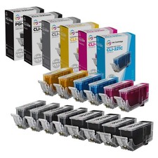 LD 14 Pack PGI-220 & CLI221 Black Color Ink Cartridge Set for Canon Printer picture