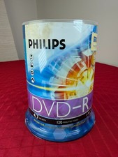 Philips DVD-R 100 Blank Disc 16X 4.7GB 120 Min Brand New in Sealed Package picture