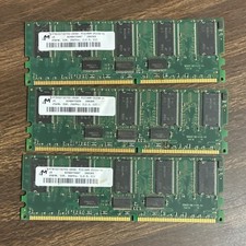 Micron 768MB (3x256MB) DDR SDRAM PC2100 DIMM 184-Pin ECC Memory picture