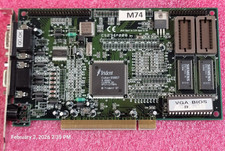 Used Trident Cyber 93850 PCI 1MB VGA Video Card Retro Gaming working #D26 picture