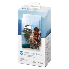 HP Sprocket Studio Plus 4x6 Photo Paper 108 Sheets and 2 Cartridges Pack picture