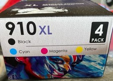 Ink Jets Club 910XL Compatible Ink Cartridge 4-Pack for HP Black Cyan Yellow picture