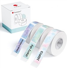 3Roll Phomemo Label Printer Tape Starry Sky Pattern Sticker Label for D30 Q30S picture
