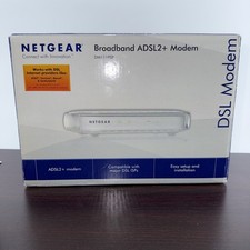 Netgear Broadband Wired Single Ethernet Port ADSL2 Plus Modem See Photos *** picture