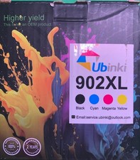 902XL High Yield Ink Cartridges by Ubinki – 4-Pack for HP Printers (BK/C/Y/M) picture