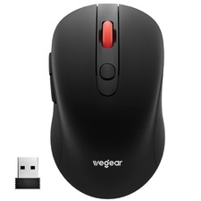 wegear USB Wireless Mouse for Laptop PC Mac, 2.4GHz Cordless Mouse-Black picture