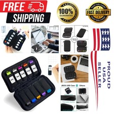 10 Slots Neoprene USB Flash Drive Case with 20 Identification Labels,Anti-Sta... picture
