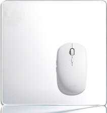 Clear Tempered Glass Gaming Mouse Pad, Ultra-Smooth Hard Desk Mat picture