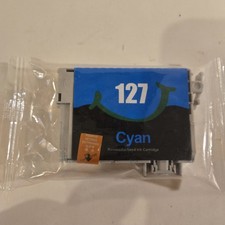 EZInk 127 Cyan Ink Cartridge Compatible Replacement Open Box Sealed Exp Unknown picture